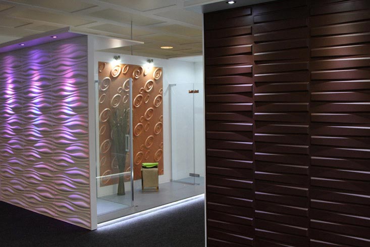 3D Wandpaneele Ausstellung