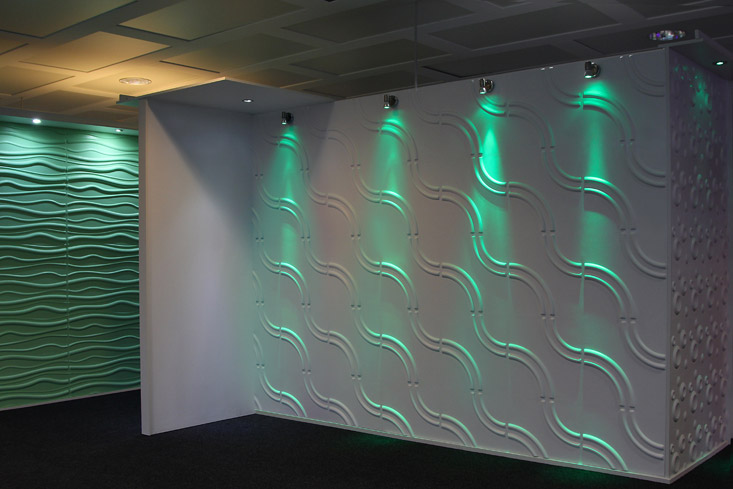 3D Wandpaneele Ausstellung